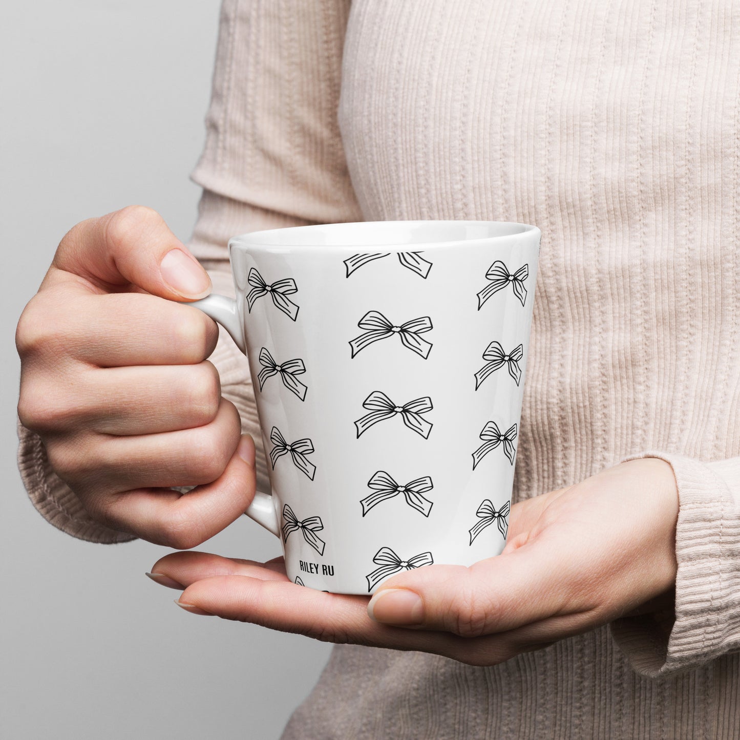 RILEY RU Nœuds esquissés - Tasse à café latte 35 cl