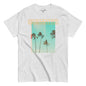 Gray t-shirt with 'Summer' text and palm tree design on a white background