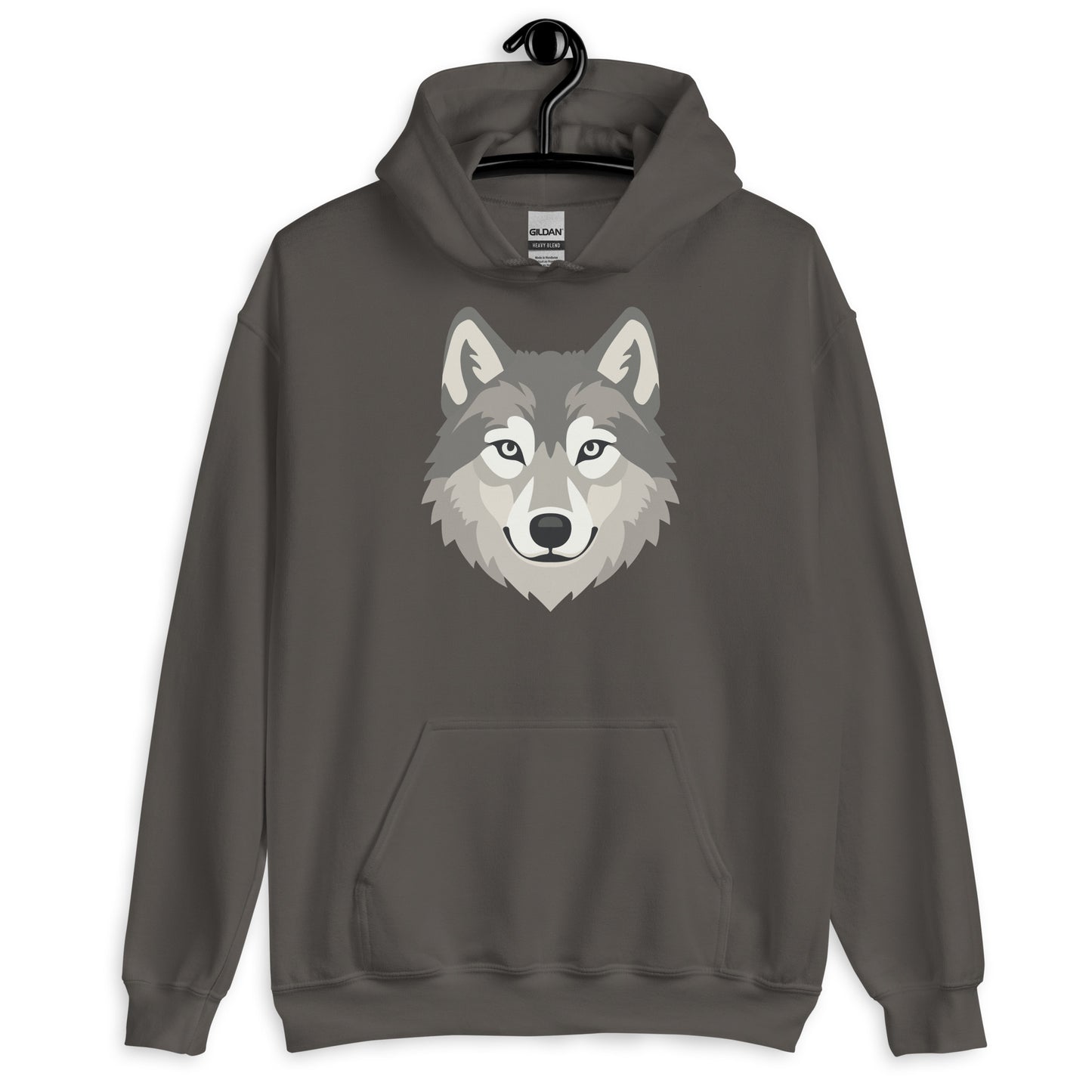 Navy blue hoodie with emoji designs and text on a white background