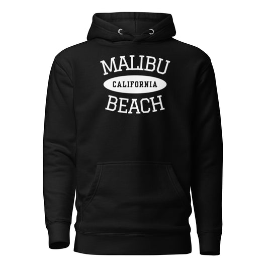 Black hoodie with a license plate design on a white background