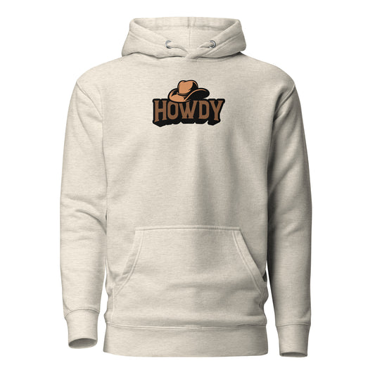 White hoodie with a black and gray graphic on a white background