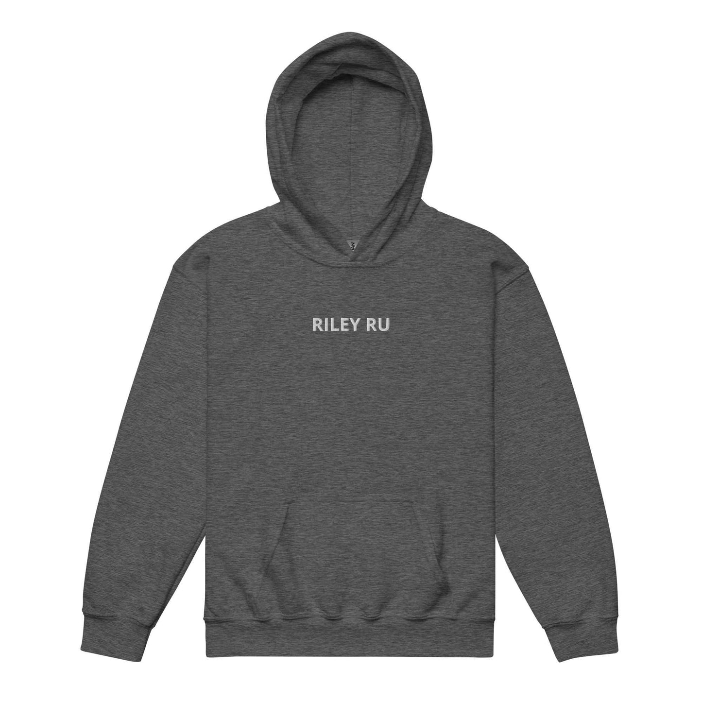RILEY RU Embroidered Logo Youth Heavy Blend Hoodie