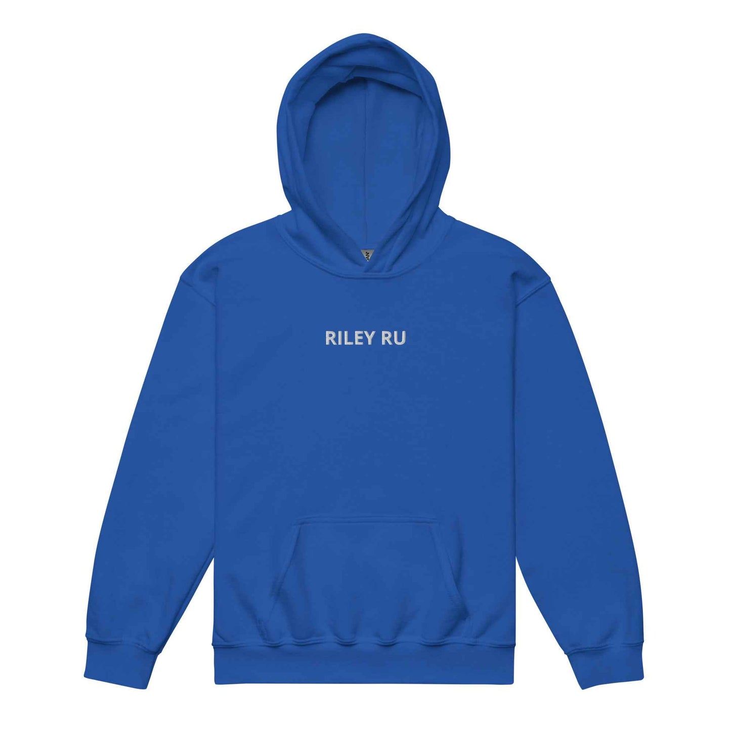 RILEY RU Embroidered Logo Youth Heavy Blend Hoodie